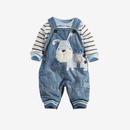 Blue Bear Romper